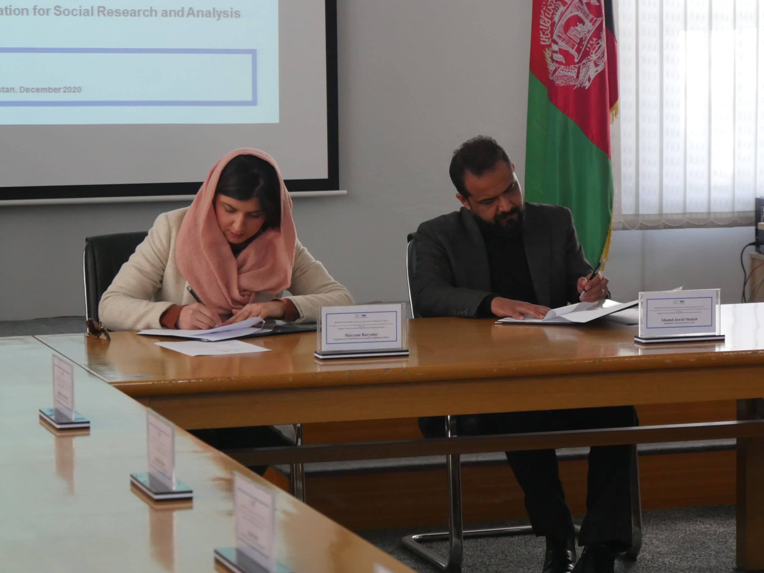 OSRA & Afghan Civil Services Institute signed a MoU